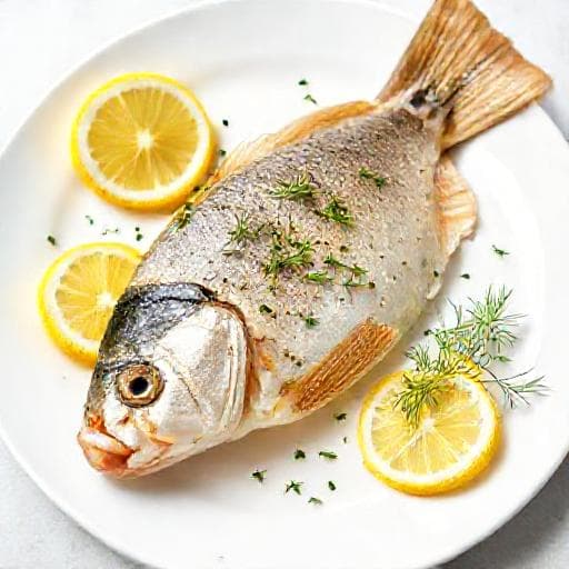 Quick Baked Carp with Lemon and Herbs