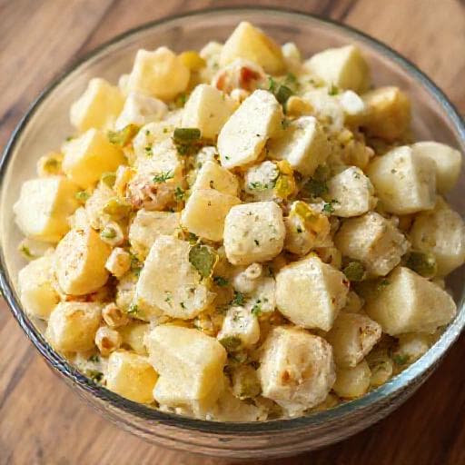 Hearty Potato Salad with Pickles and Eggs