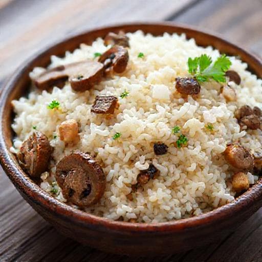 Classic Bulgarian Rice with Mushrooms (Oriz s Gabi)