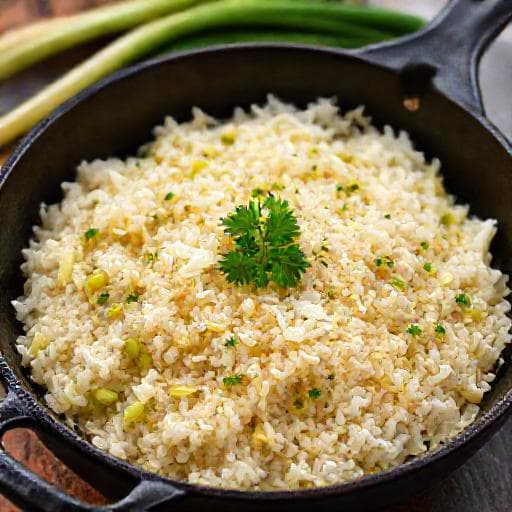 Quick 'Praz s Oriza' (Leek and Rice Skillet)