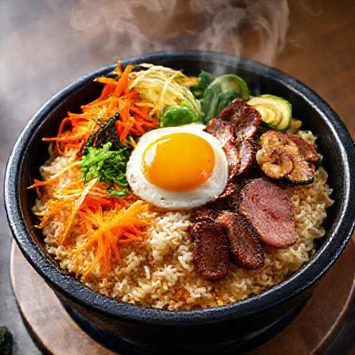 Dolsot Bibimbap (Hot Stone Pot Bibimbap)