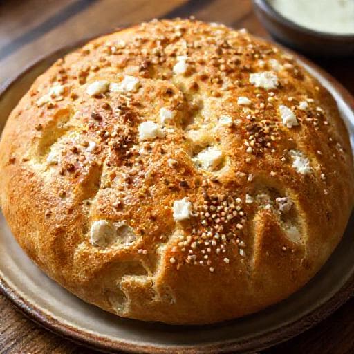 Savory Pitka със Сусам with Feta