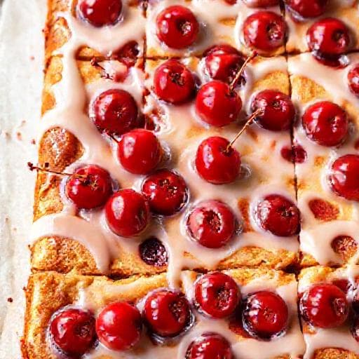 Quick Cherry Sheet Cake