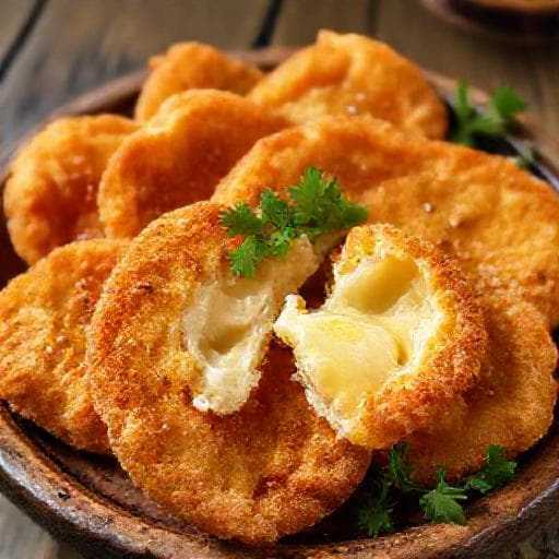 Traditional Kashkavalaki (Fried Cheese)