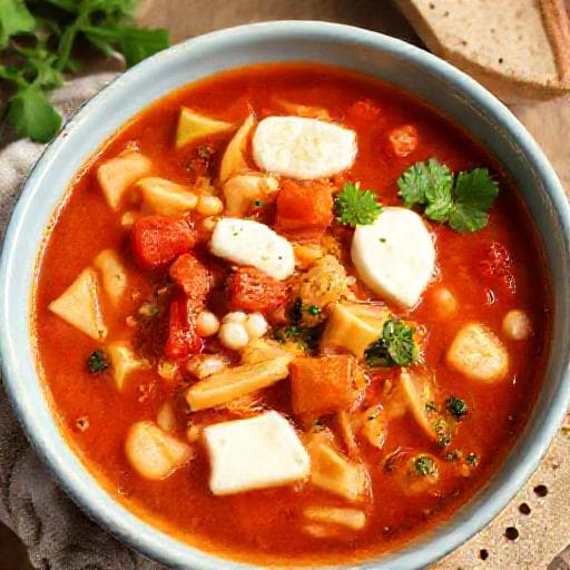 Vegetarian Lasagna Soup with White Beans