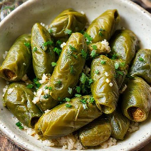 Quick Postni Lozovi Sarmi (Speedy Lenten Grape Leaves)