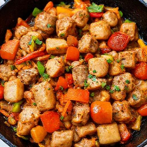 Quick Pork Kavarma Skillet