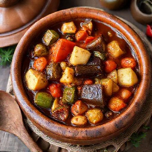 Traditional Bulgarian Vegetable Gyuvech