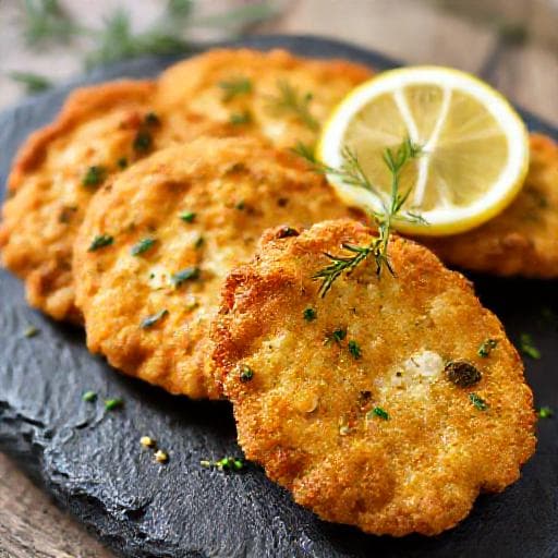 Kashkaval Pane with Herbs and Garlic