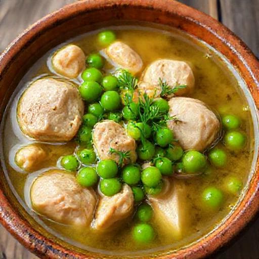 Traditional Chicken with Peas (Пиле с грах)