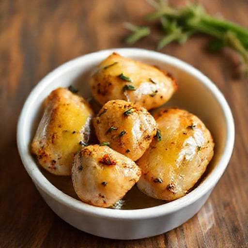 Quick Chicken Hearts with Butter and Herbs