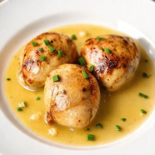 Chicken Hearts with Butter, Garlic, and White Wine