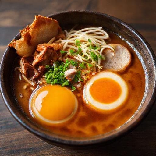 徳島ラーメン風 鶏節と煮干しのWスープ