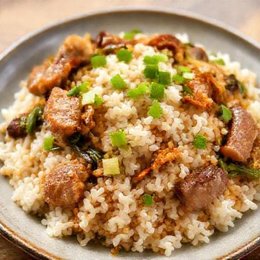 高菜と豚肉の炒めご飯