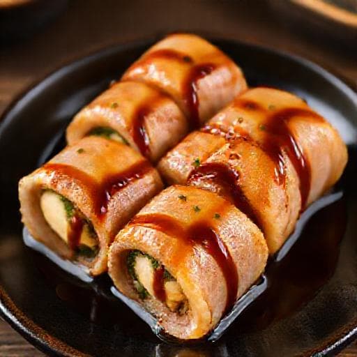 大葉味噌チーズ肉巻き