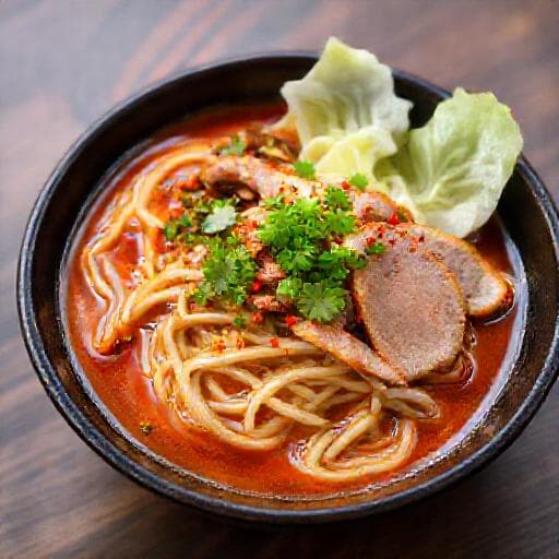 ピリ辛！豚しゃぶと香味野菜の盛岡風冷麺