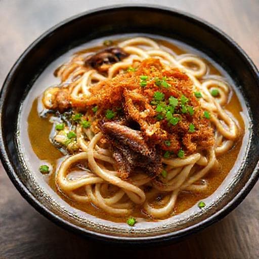かすたっぷり！スタミナかすうどん
