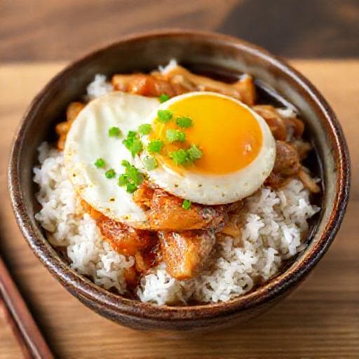 伝統的な衣笠丼