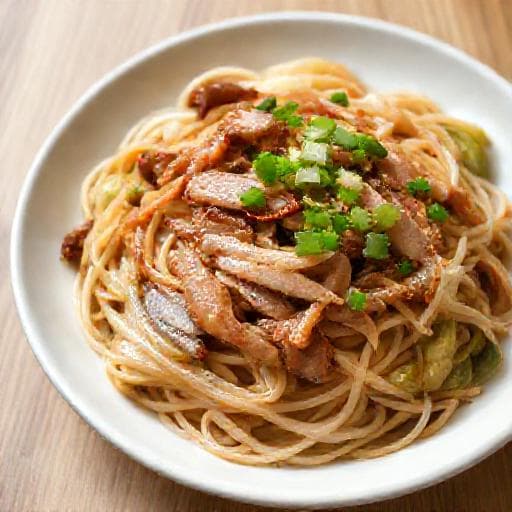 簡単！ホルモンうどん風炒め