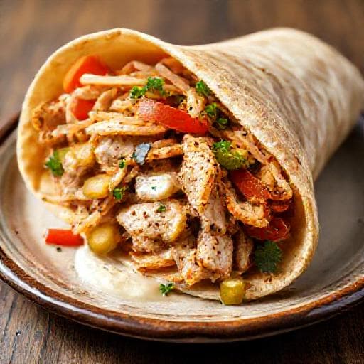 Kurací Kebab v Štýle Shawarma