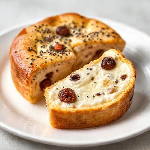 Tvarohový Koláč s Makom a Hrozienkami (Regionálna Variácia)