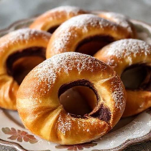 Bratislavské rožky s kakaovou plnkou