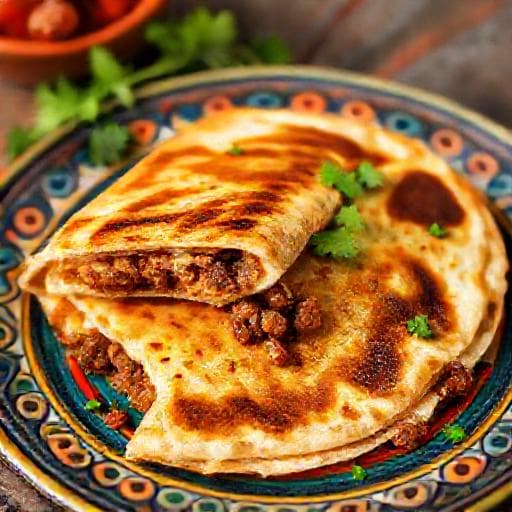 Quesadilla Chorizo-val és Sajttal