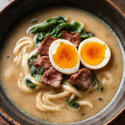 Marhahúsos Udon Miso Alaplével