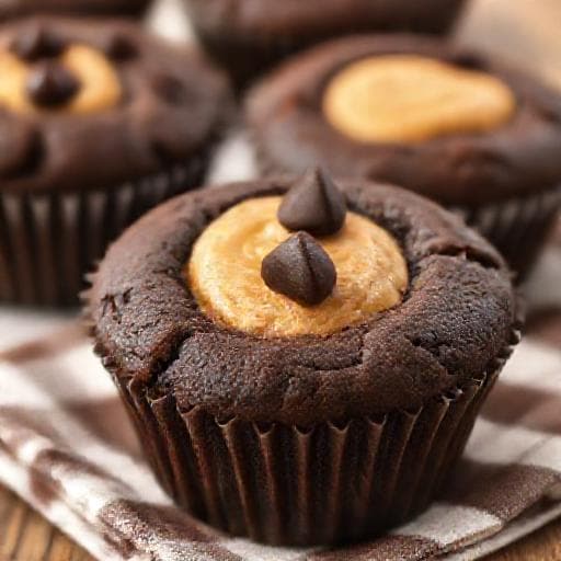 Csokoládés Muffin Mogyoróvajjal