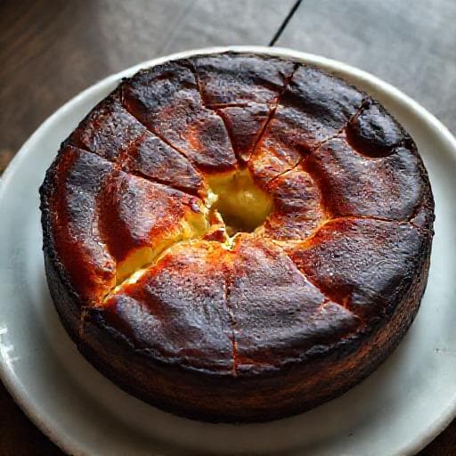Hagyományos Baszk Sajttorta