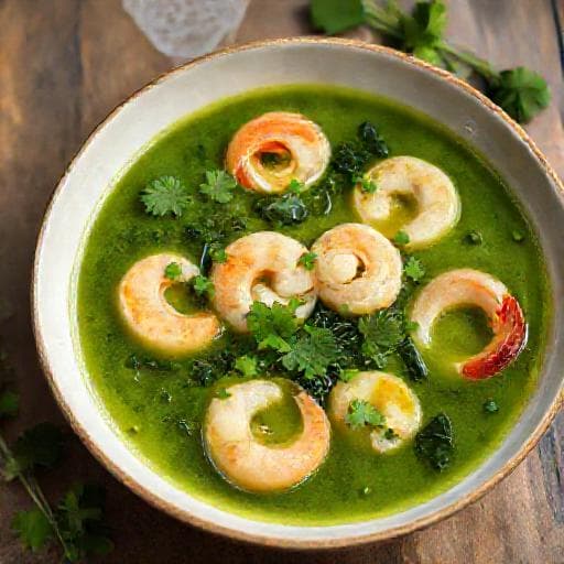 Caldo Verde com Camarão