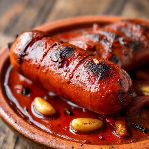 Chouriço Assado com Piri-Piri e Alho