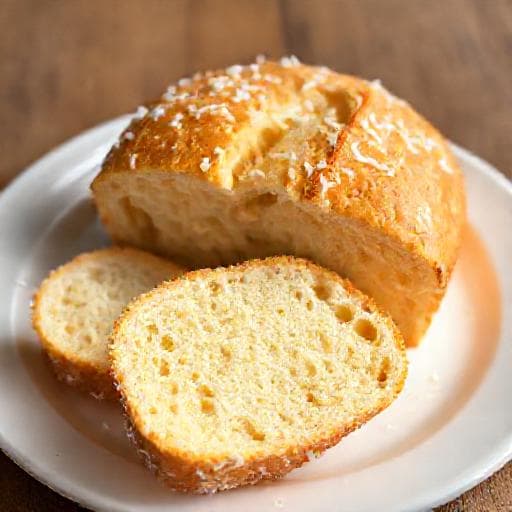 Pão de Liquidificador Rápido de Coco