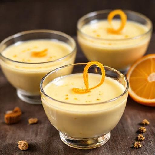Leite-Creme com Toque de Laranja e Cardamomo