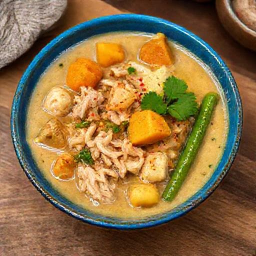 Caldo de Manca com Frango e Legumes