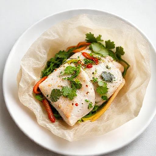 Ikan Sabuko Rápido com Ervas Frescas