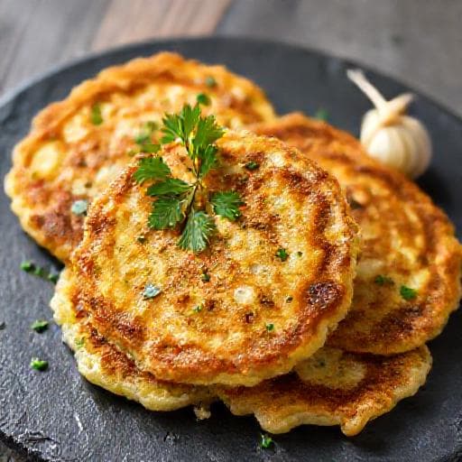 Placki Ziemniaczane z Dodatkiem Ziół i Czosnku
