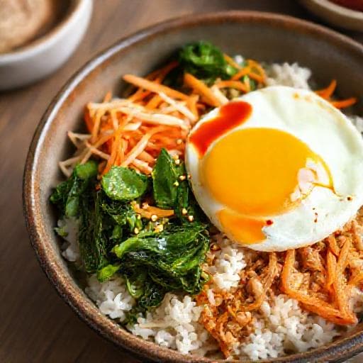 Szybki Bibimbap z Kurczakiem