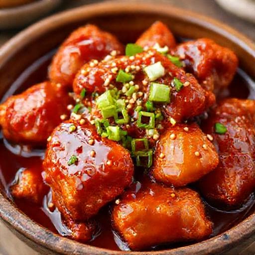 Klasyczny Kurczak po Koreańsku (Yangnyeom Chicken)