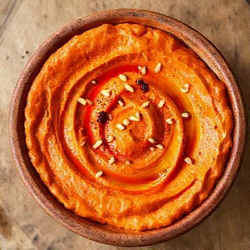 Hummus z Pieczoną Papryką
