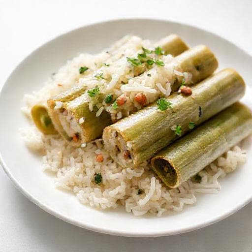 Cơm Lam Chay (Vegetarian Cơm Lam)