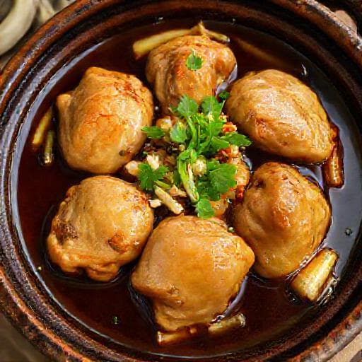 Gà Kho Gừng Sả (Lemongrass Ginger Braised Chicken)