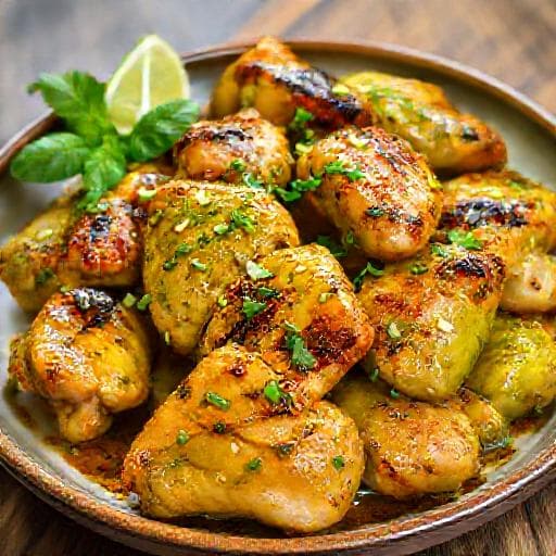 Gà Nướng Muối Ớt Xanh (Green Chili Salt Chicken)