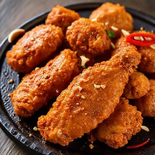 Gà Chiên Giòn Tỏi Ớt (Garlic Chili Crispy Fried Chicken)