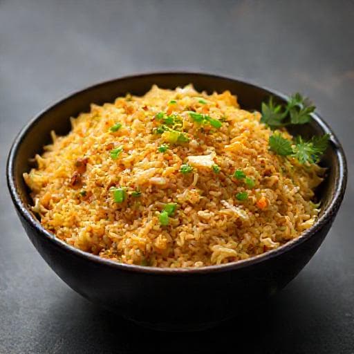 Cơm Chiên Tỏi Trứng Muối (Salted Egg Garlic Fried Rice)