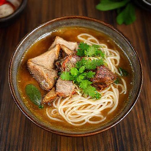 Bún Măng Vịt Nấu Rượu Vang (Duck Noodle Soup with Wine Broth)