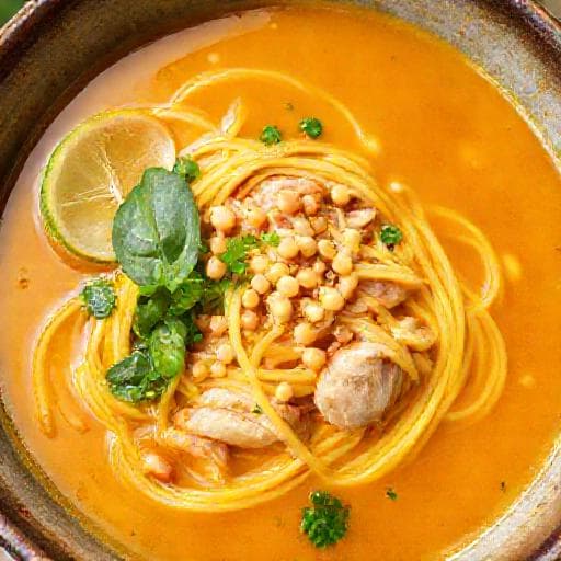 Mì Quảng Gà (Chicken Turmeric Noodle Soup)