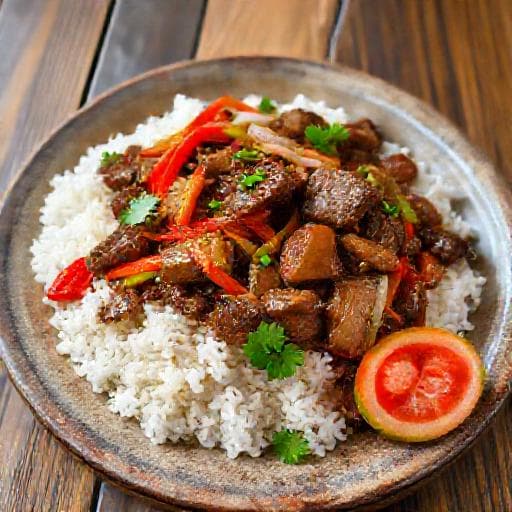 Cơm Bò Lúc Lắc (Vietnamese Shaking Beef)
