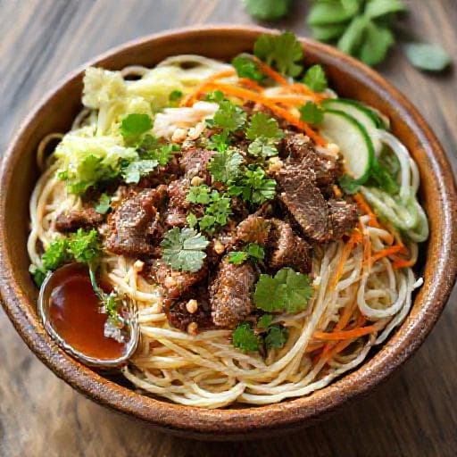 Bún Bò Nam Bộ (Classic Southern Vietnamese Beef Noodle Salad)