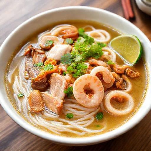 Hủ Tiếu Mỹ Tho (Classic Pork and Seafood Noodle Soup)